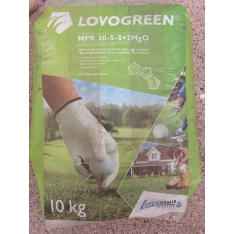 Lovochemie Lovogreen 10kg jaro-léto, trávníkové hnojivo