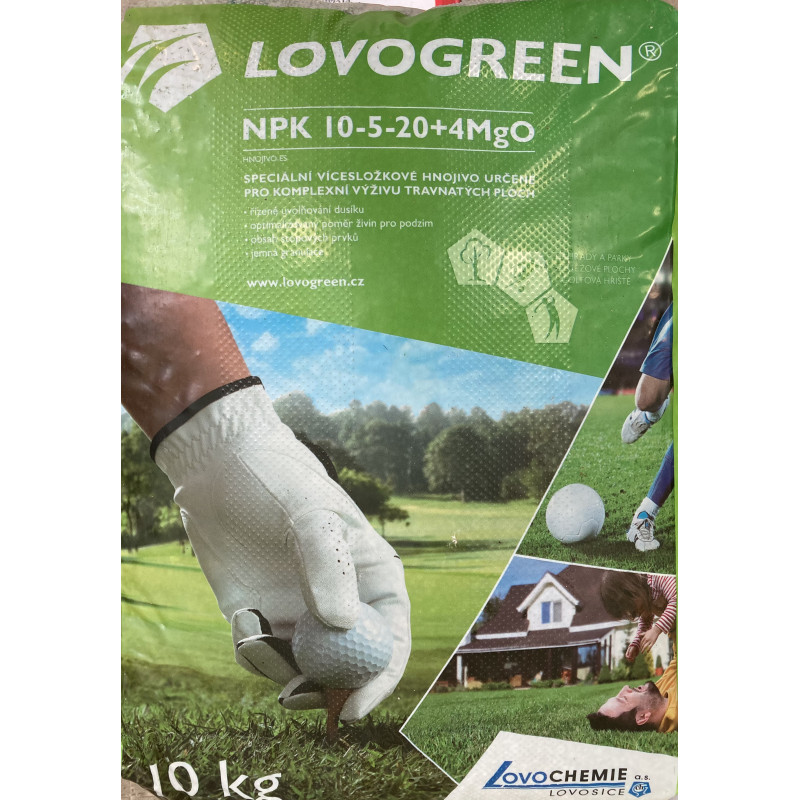 Lovochemie Lovogreen 10kg Podzim trávníkové hnojivo