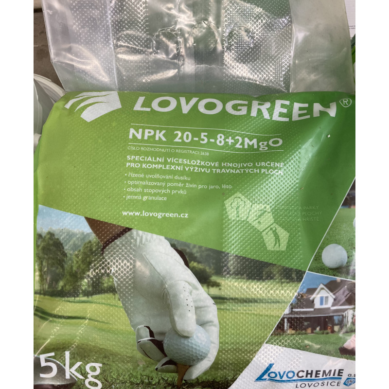 Lovochemie Lovogreen 5kg jaro-léto, trávníkové hnojivo